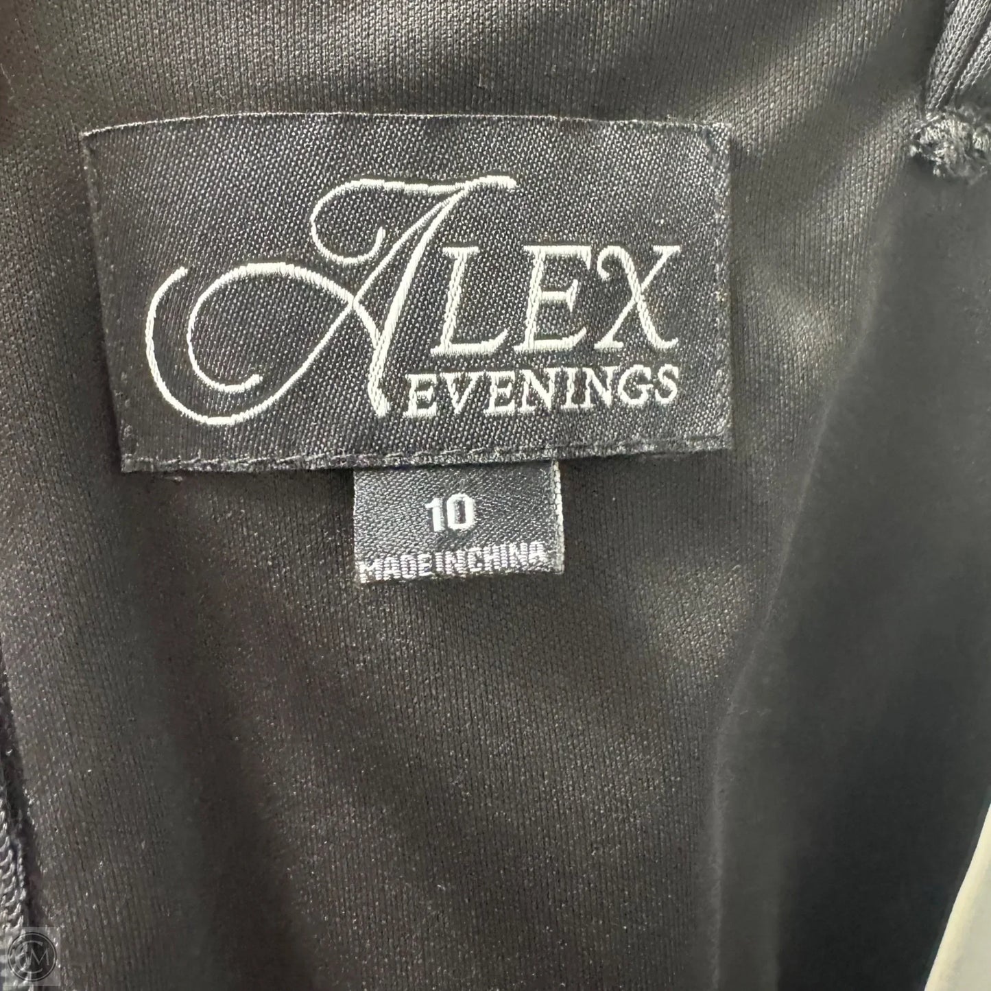 Dress Party Long By Alex Evenings In Black, Size: 10