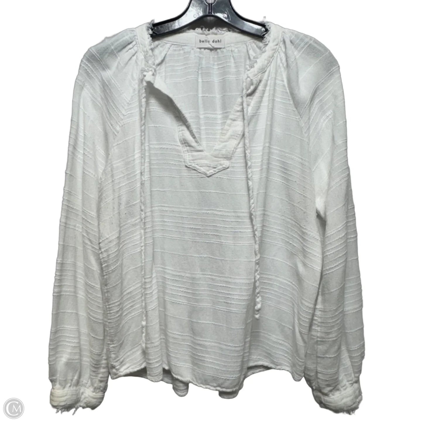 Top Long Sleeve By Bella Dahl In White, Size: M