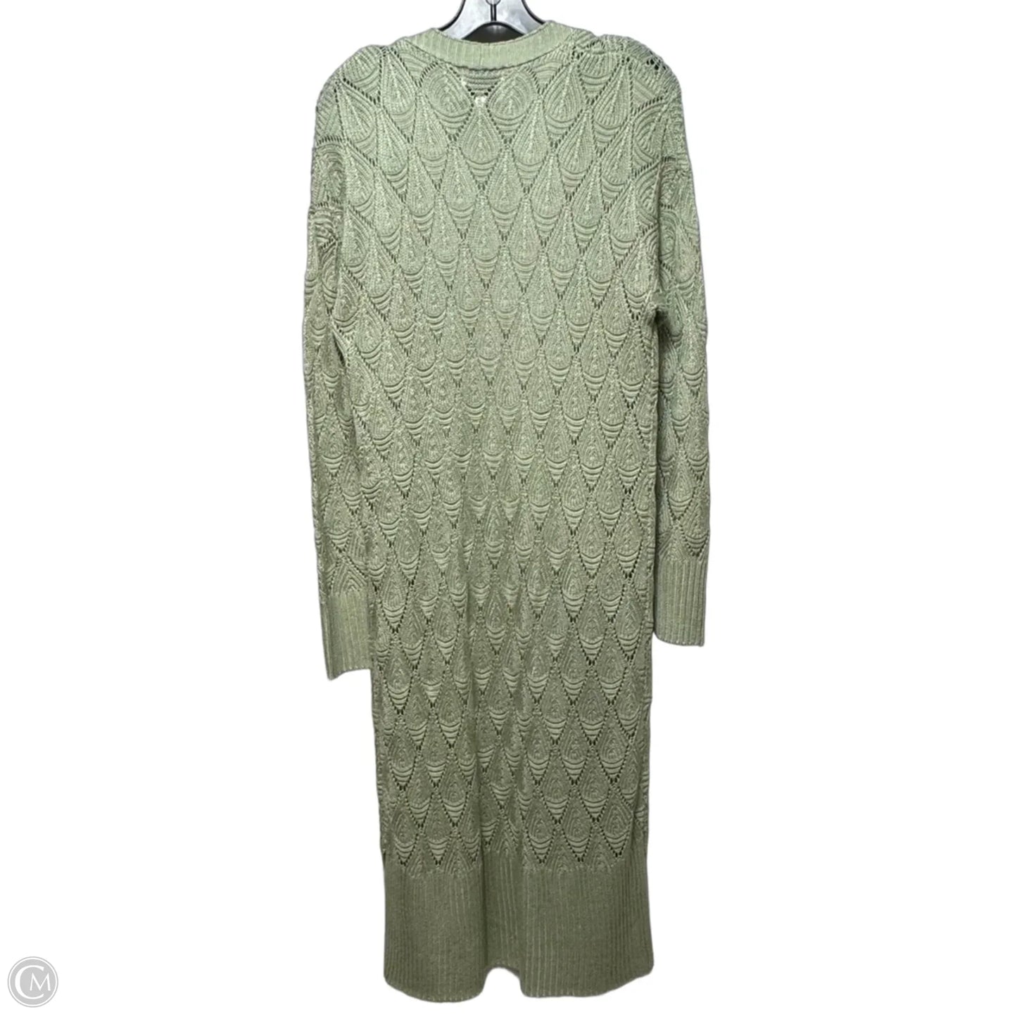 Sweater Cardigan By Pink Rose In Green, Size: L