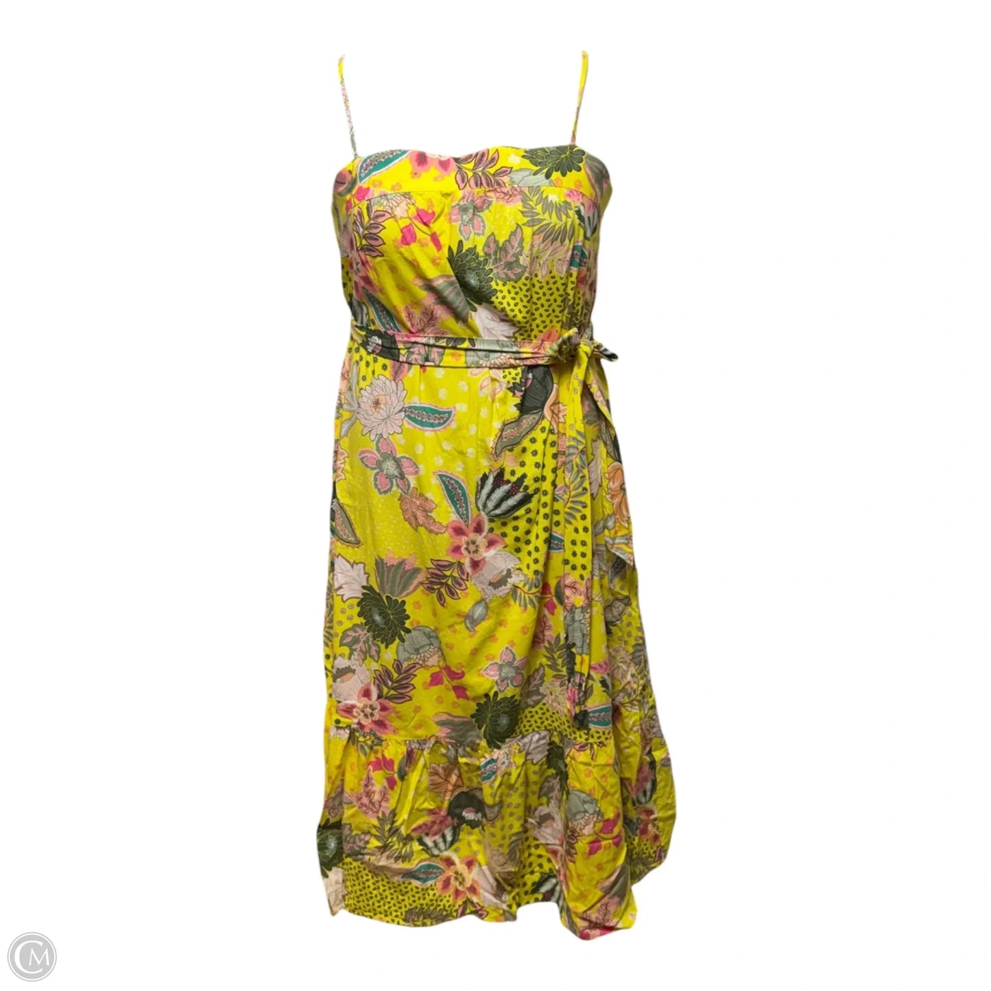 Dress Casual Midi By Loft In Floral Print, Size: 12