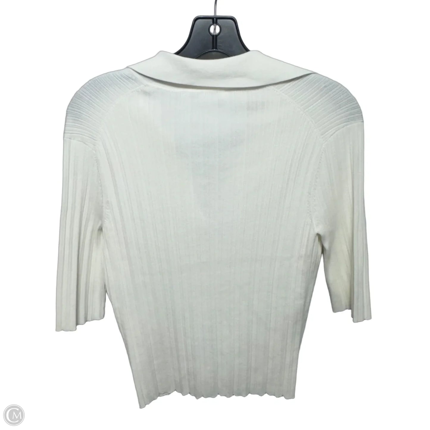 Top Short Sleeve By Vince In White, Size: M