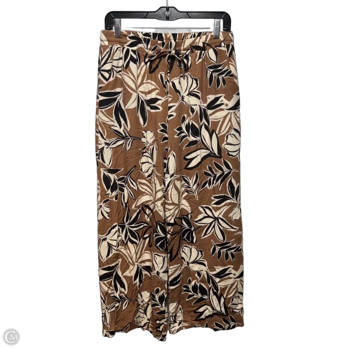 Pants Wide Leg By Dress Up In Brown, Size: L