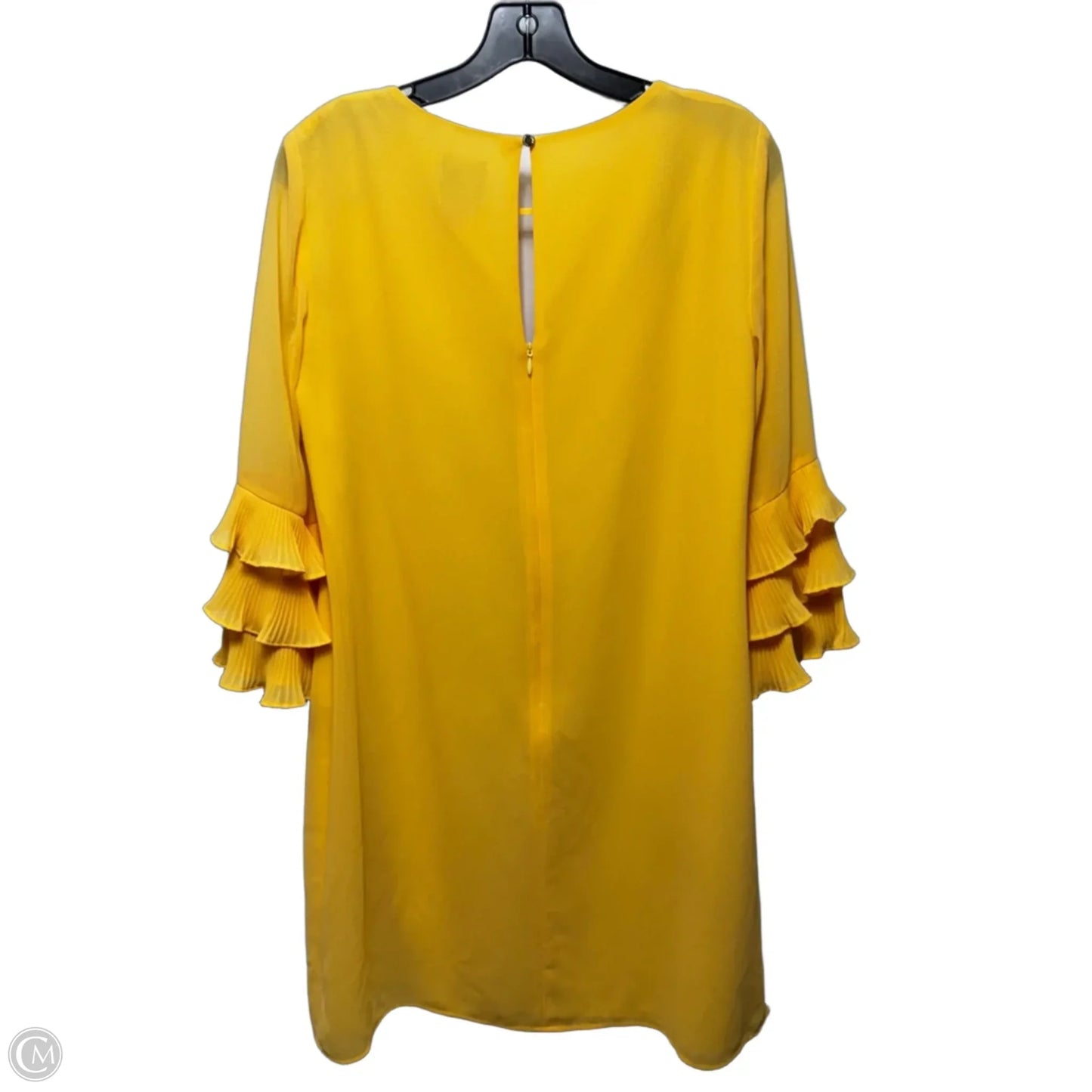 Dress Casual Midi By Vince Camuto In Yellow, Size: 10
