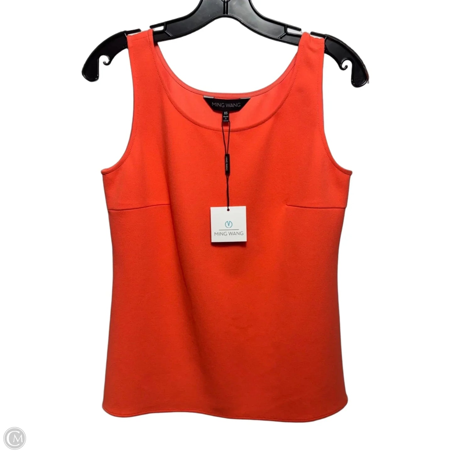 Top Sleeveless By Ming Wang In Orange, Size: Xs