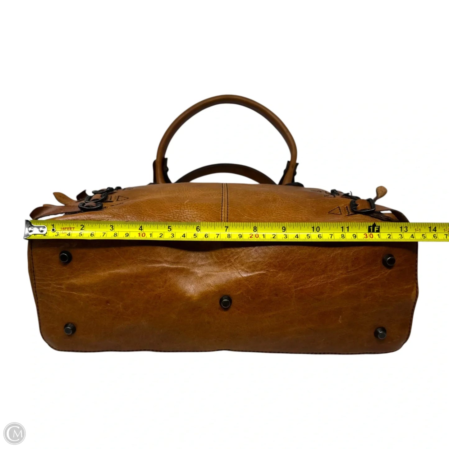 Selena Belted Handbag Designer By Frye, Size: Medium