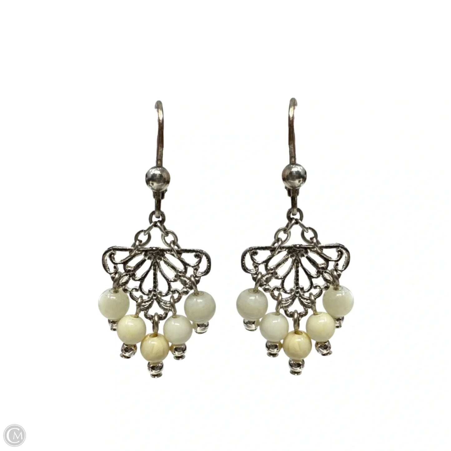 Filigree Beaded Chandelier Earrings