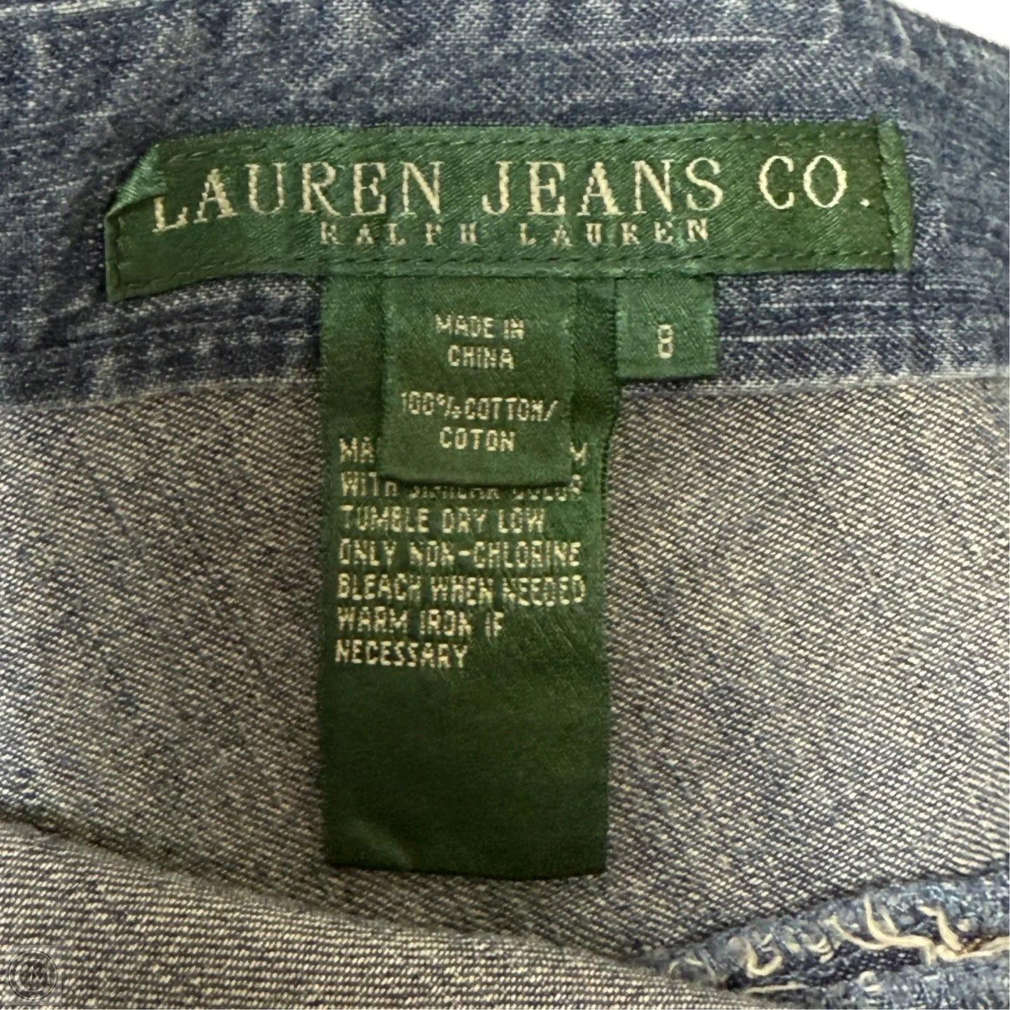 Denim Maxi Skirt By Lauren Jeans Co. By Ralph Lauren In Blue Denim, Size: 8