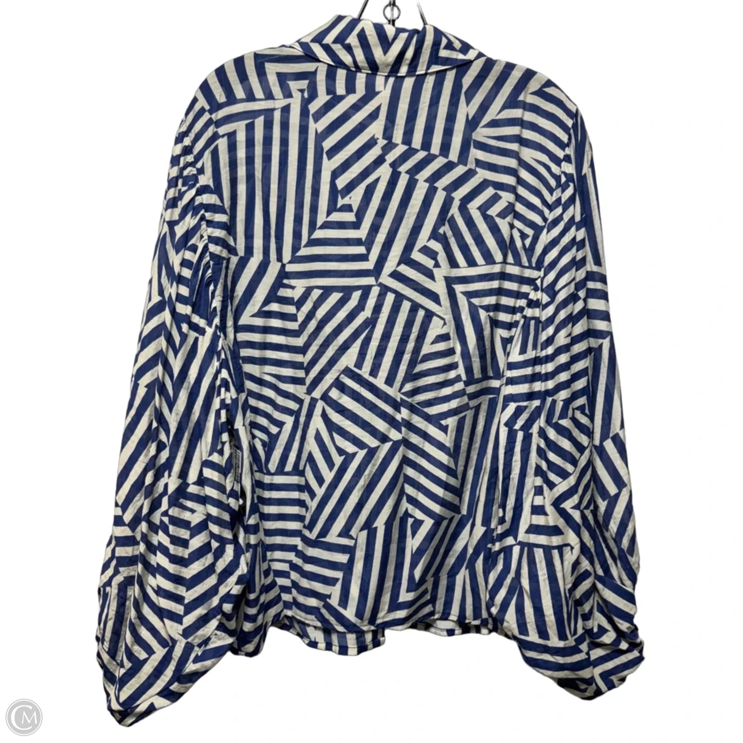 Top Long Sleeve By Ee Some In Striped Pattern, Size: L