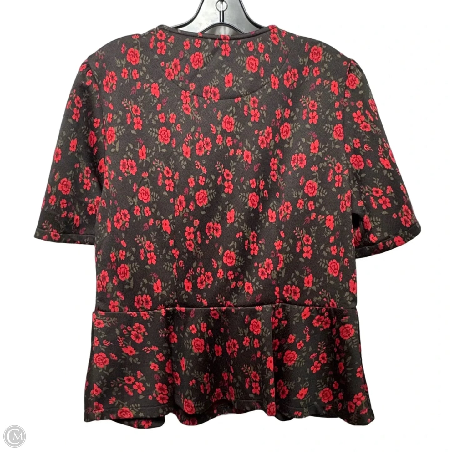 Top Short Sleeve By Meadow Rue In Floral Print, Size: L