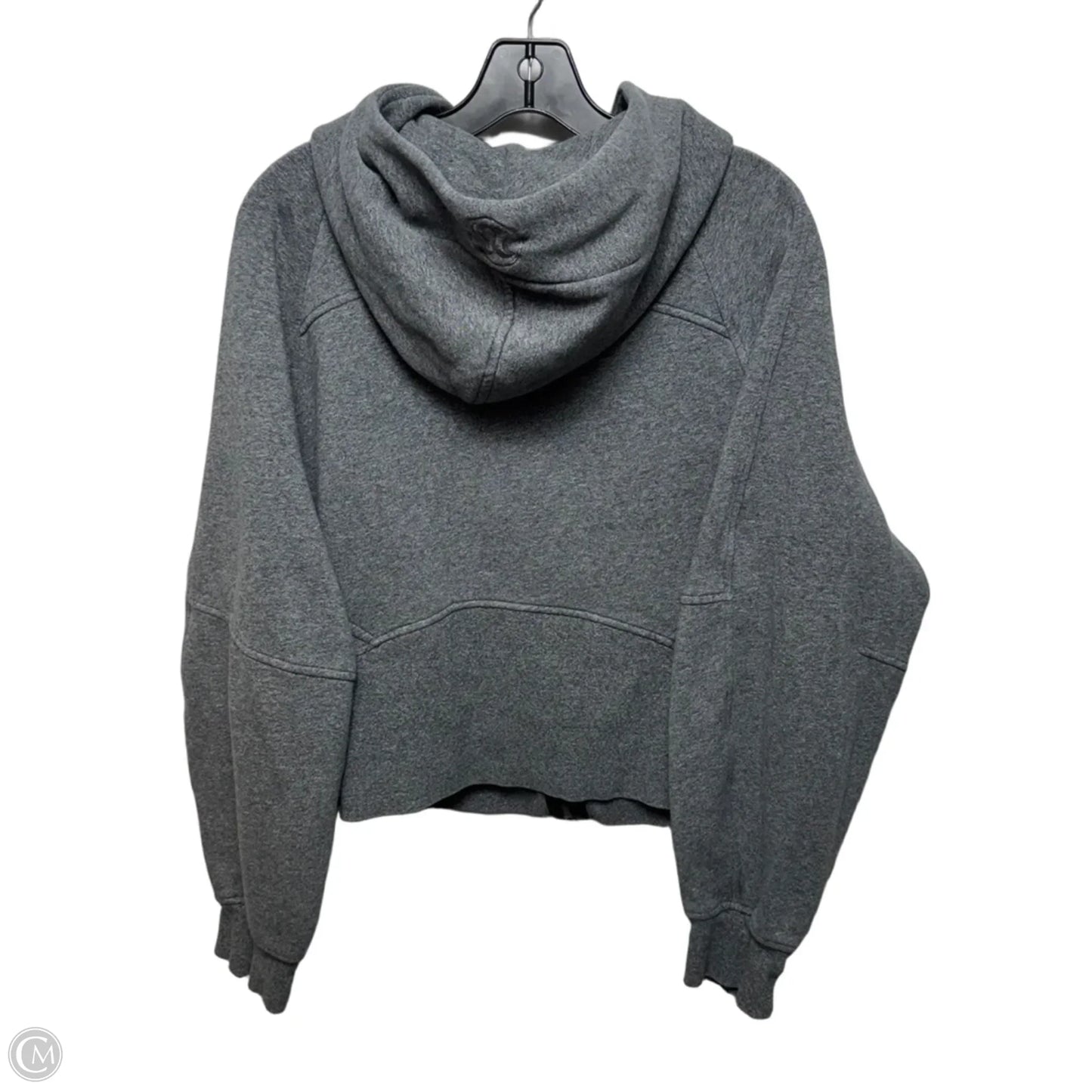 Athletic Sweatshirt Hoodie By Lululemon In Grey, Size: XL/XXL