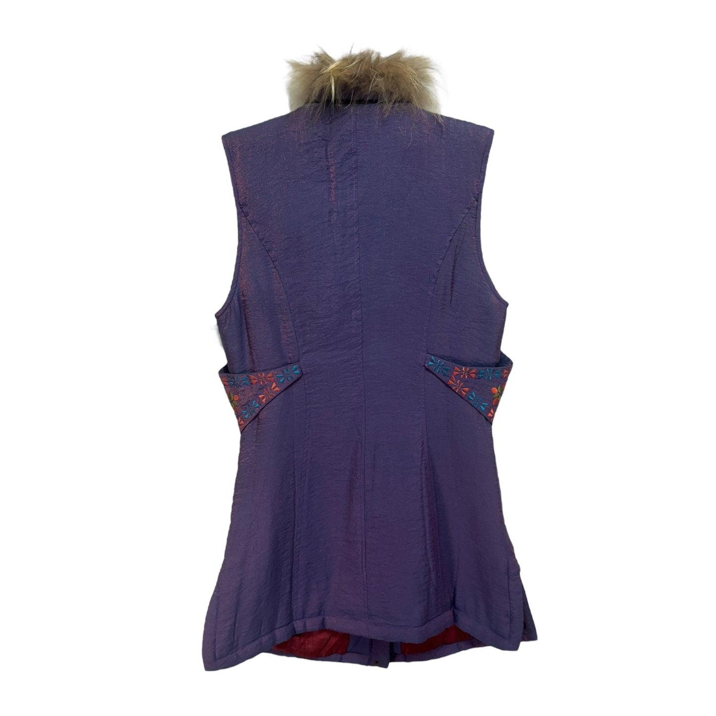 Vest Faux Fur & Sherpa By By The Water In Purple, Size: S