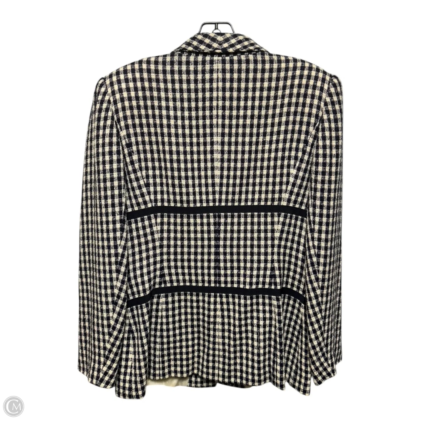Vintage Blazer By Ungaro In Checkered Pattern, Size: 10