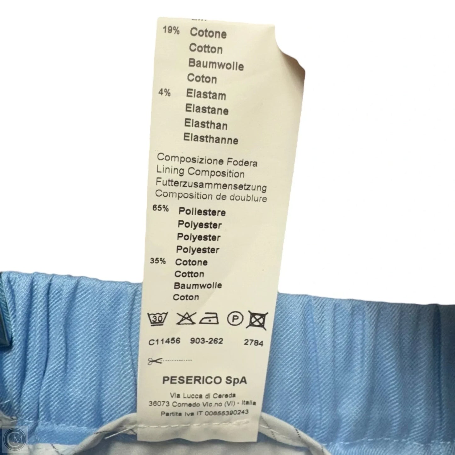 Pants Linen By Peserico In Blue, Size: M