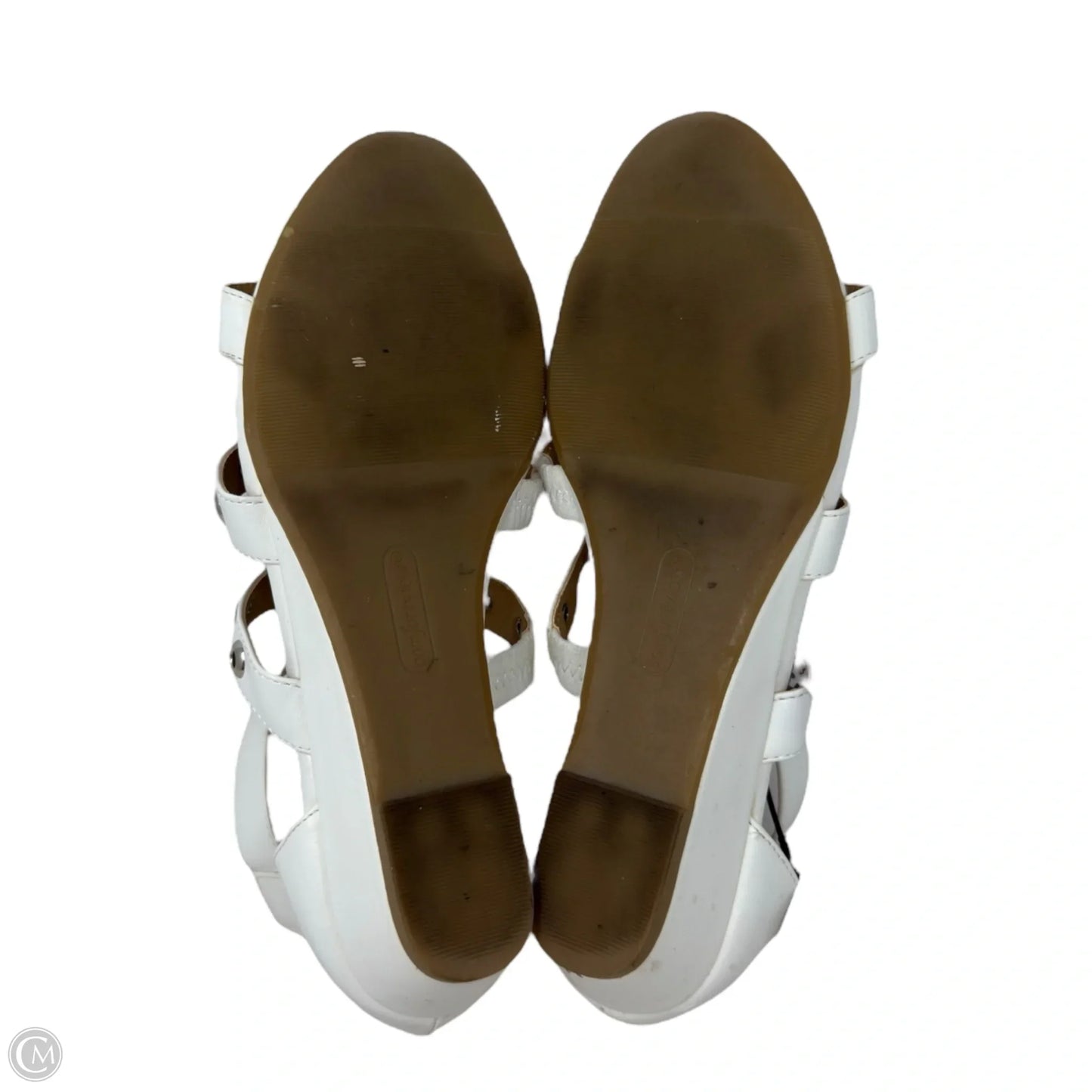 Caged Gladiator Sandals By Comfortview In White, Size: 11