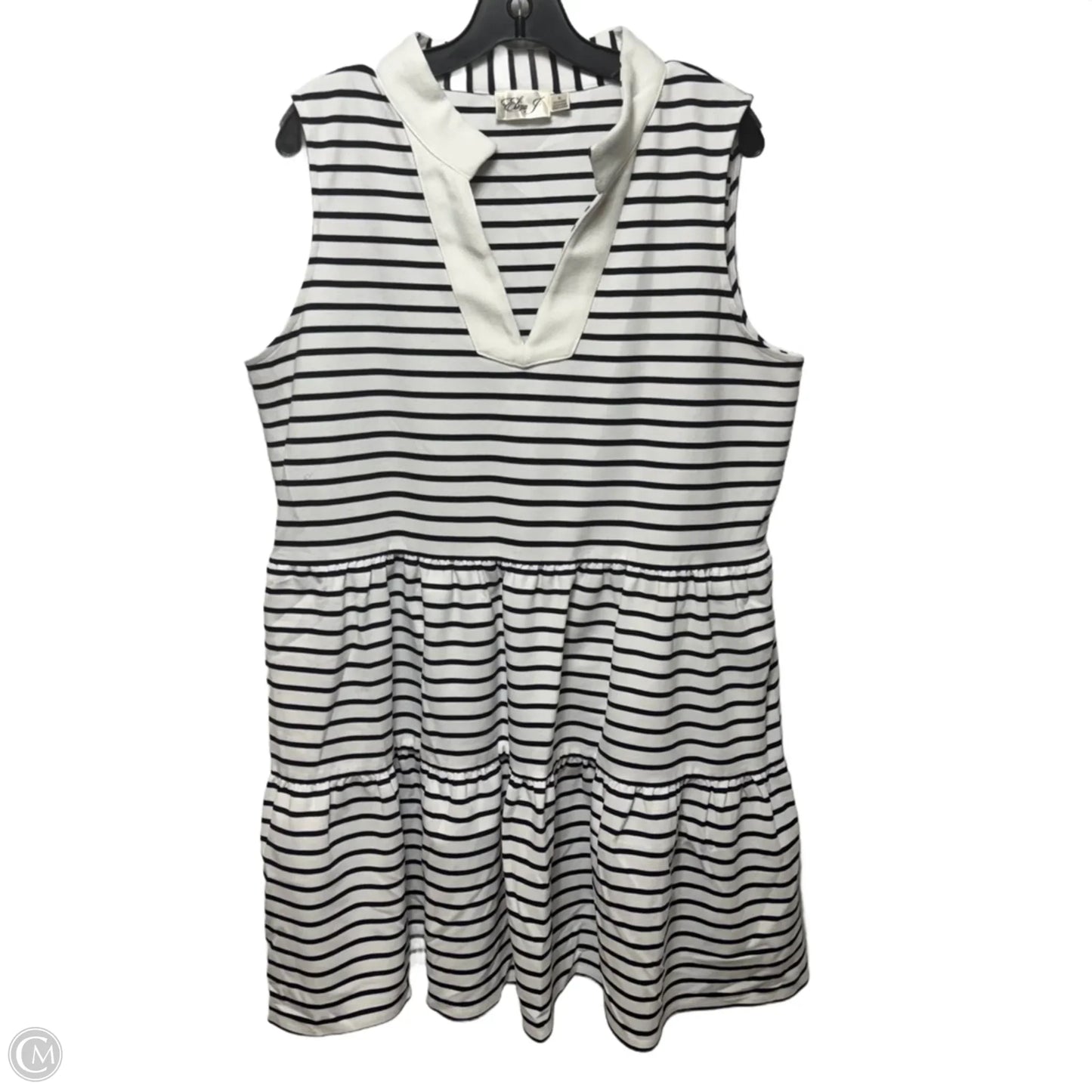 Dress Casual Midi By Eliza J In Striped Pattern, Size: Xl