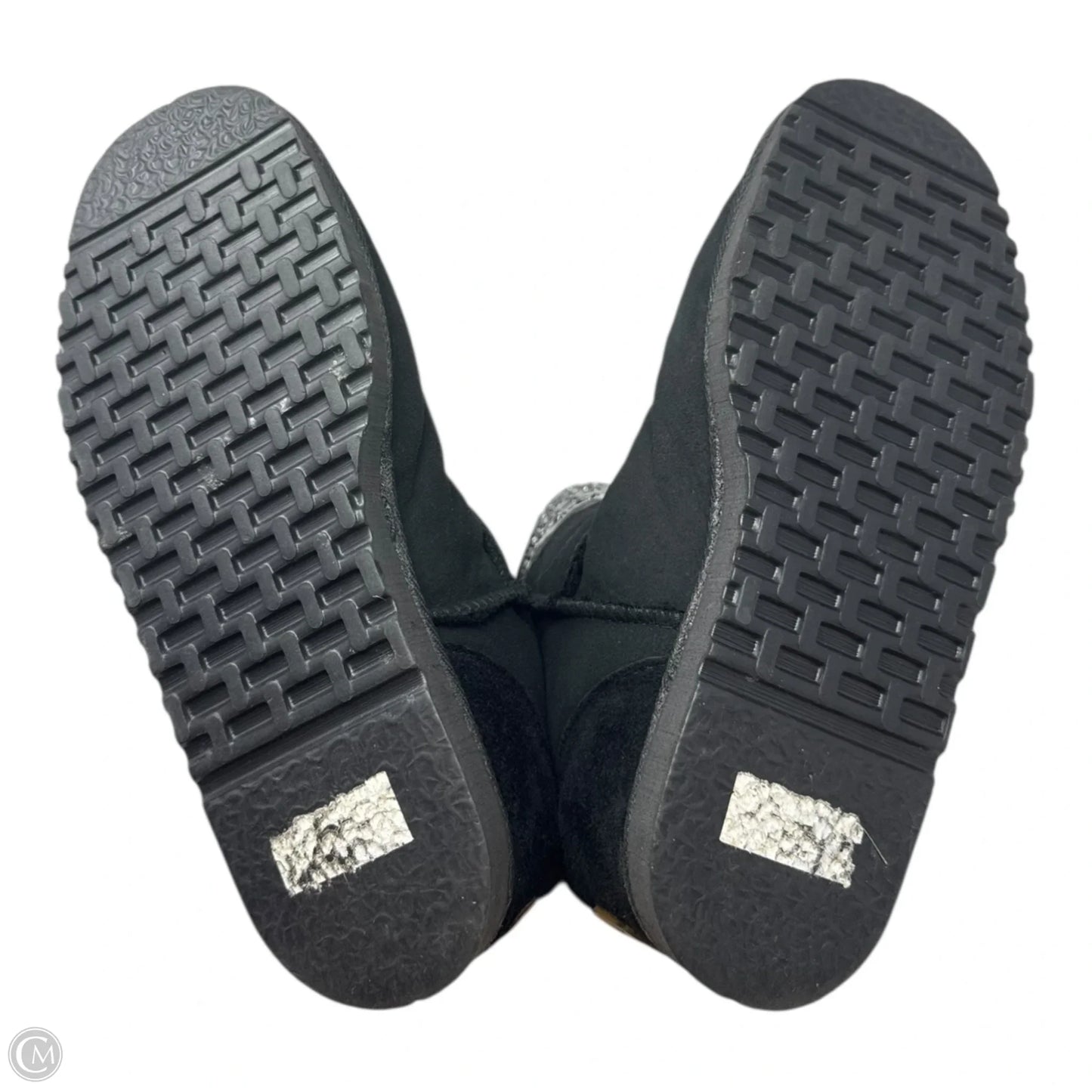 Rhinestone Fur Lined Boots Knee Flats By Koolaburra By Ugg In Black, Size: 9