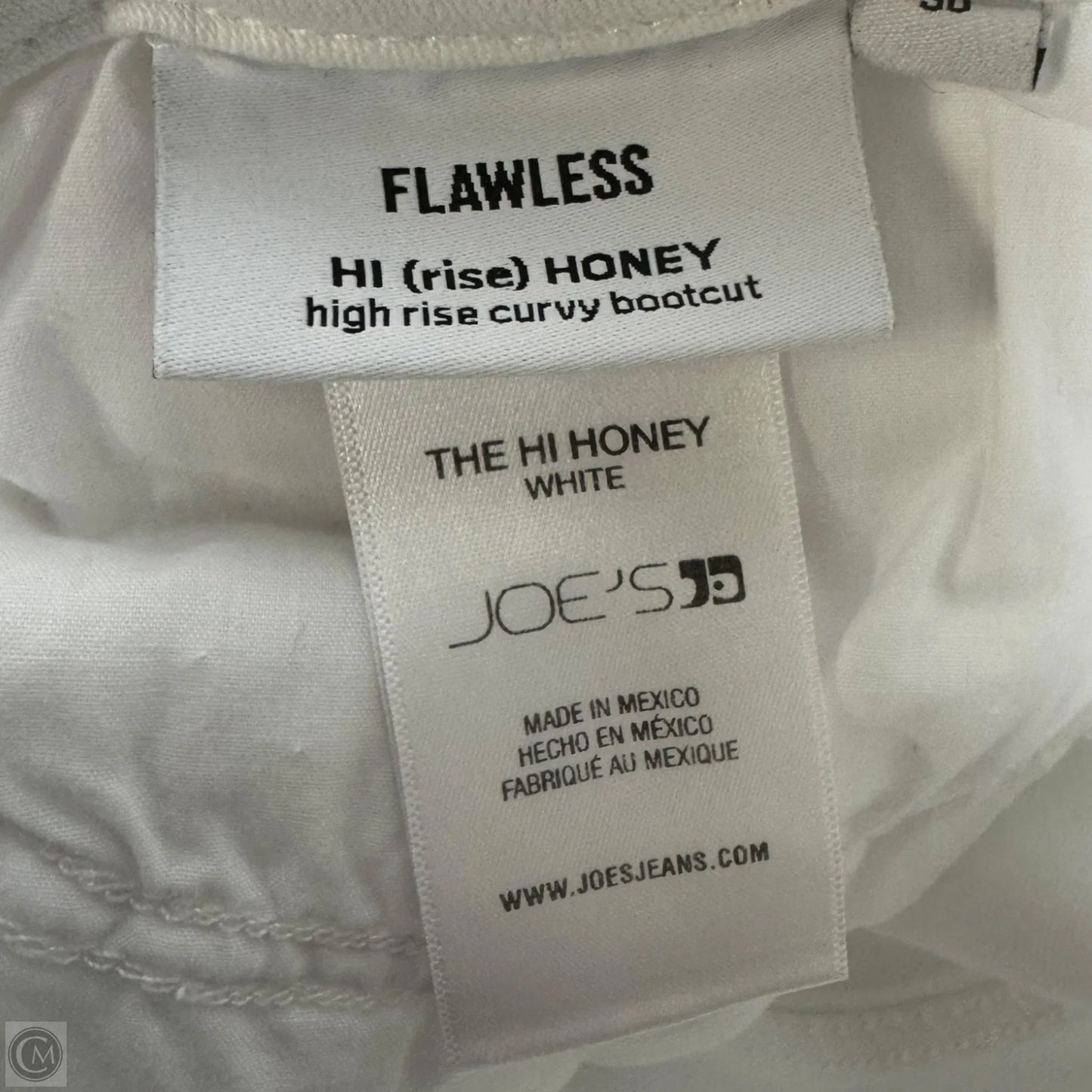 The Hi Honey High rise curvy bootcut jeans By Joes Jeans In White, Size: 10/30