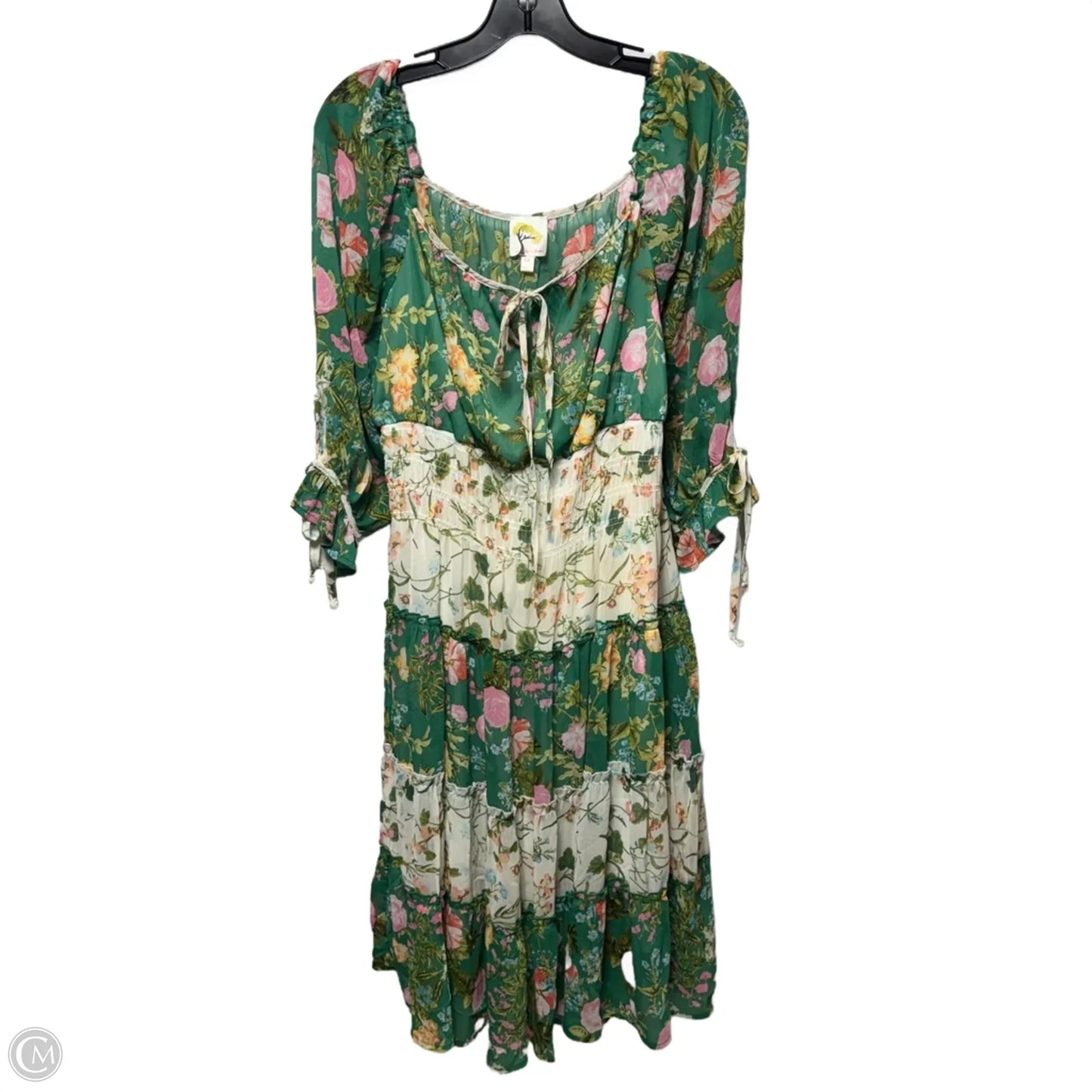 Dress Casual Short By Figuero & Flower In Floral Print, Size: M