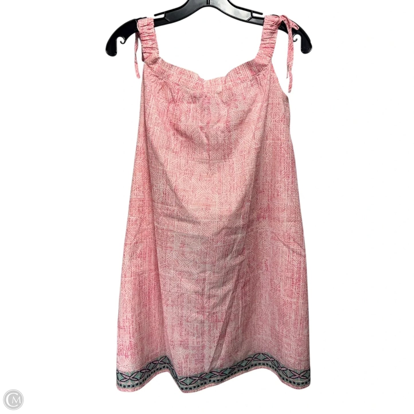 Top Sleeveless By Tori Richards In Pink & White, Size: S