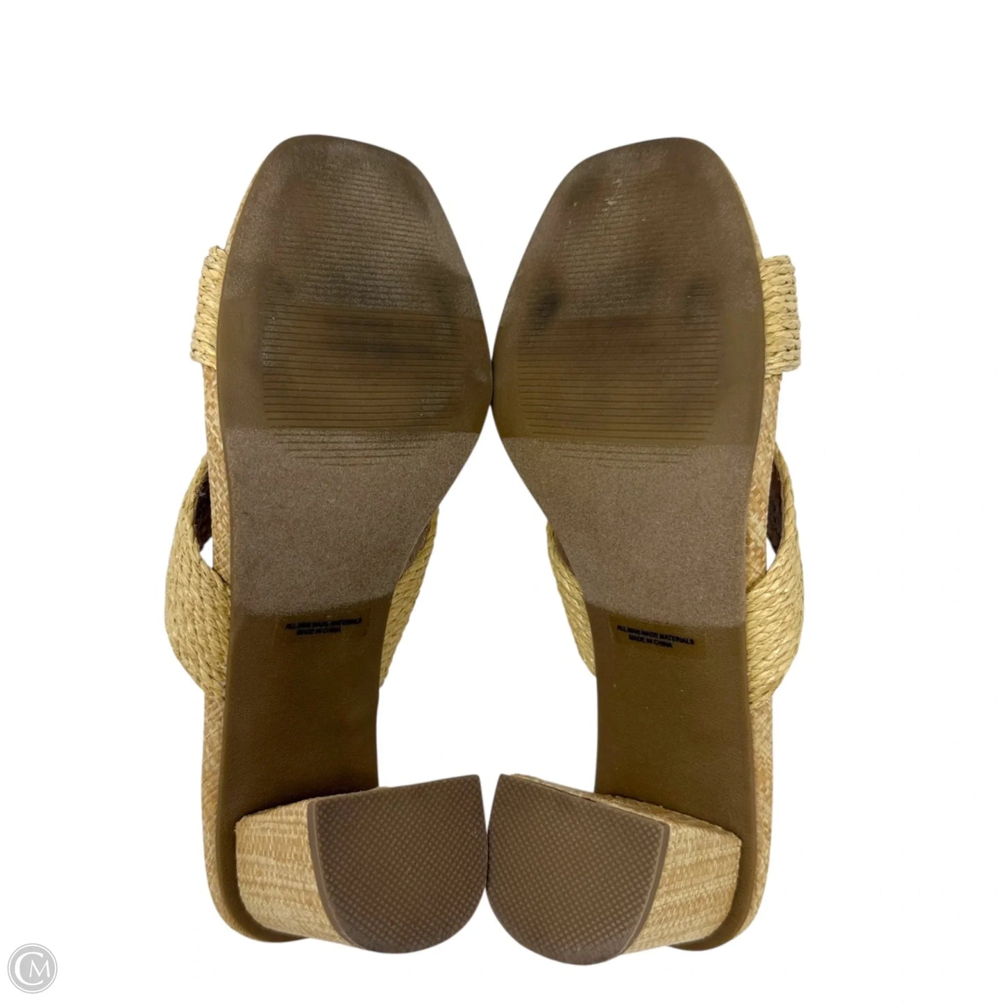 Haady Raffia Mules By Dolce Vita In Tan, Size: 8.5