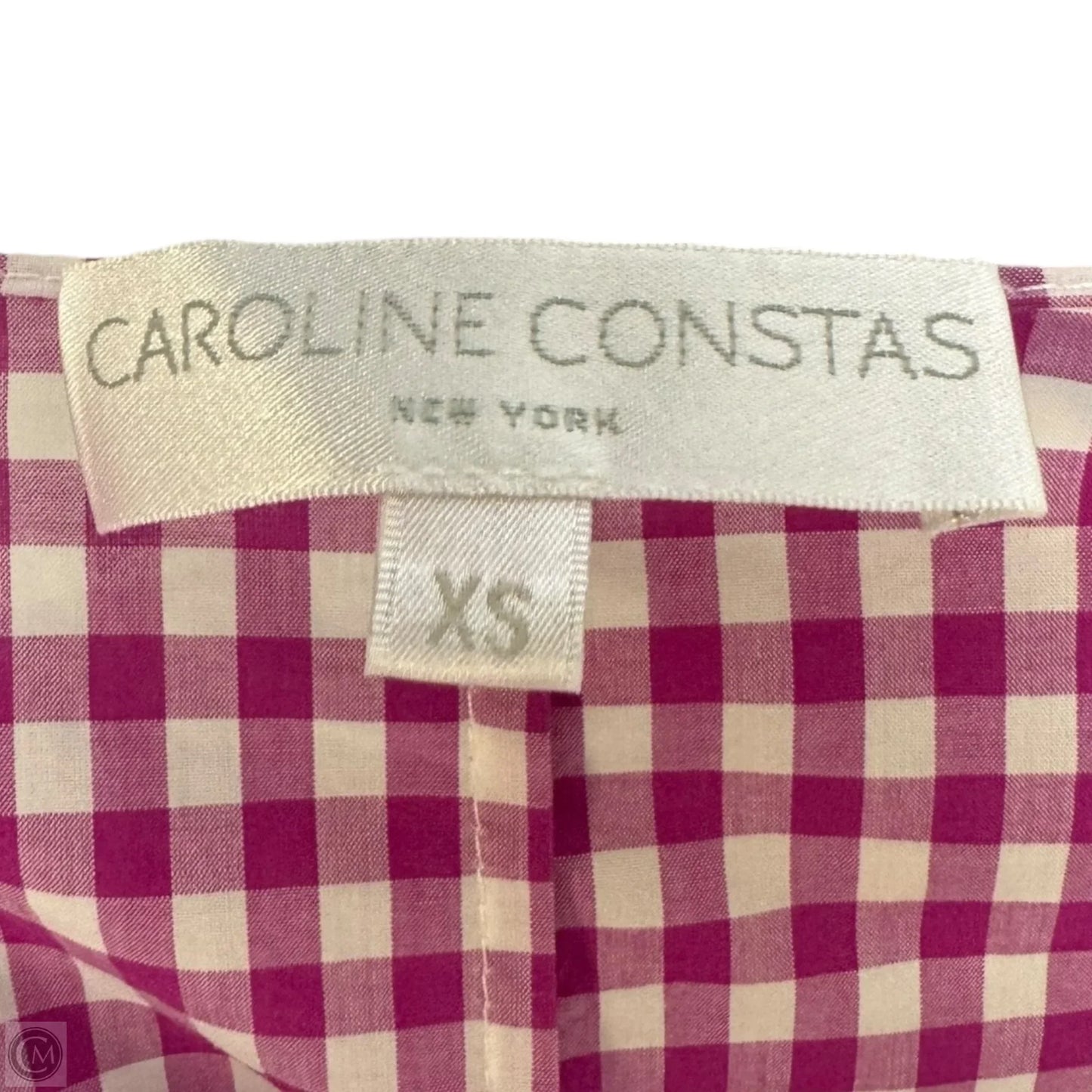 Lena Gingham Dress Casual Maxi By Caroline Constas In Checkered Pattern, Size: Xs
