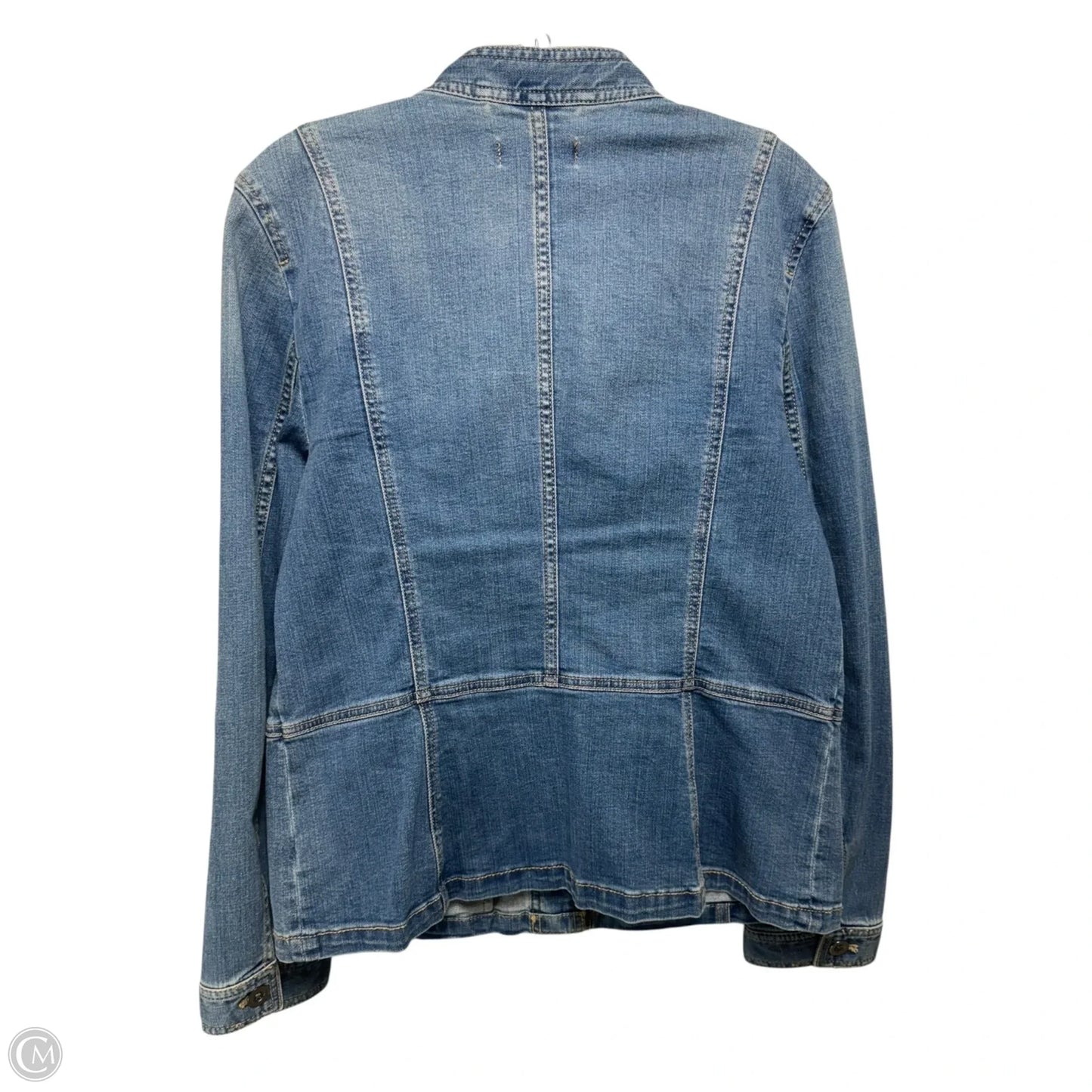 Lightweight Jean Jacket By Talbots In Blue Denim, Size: M