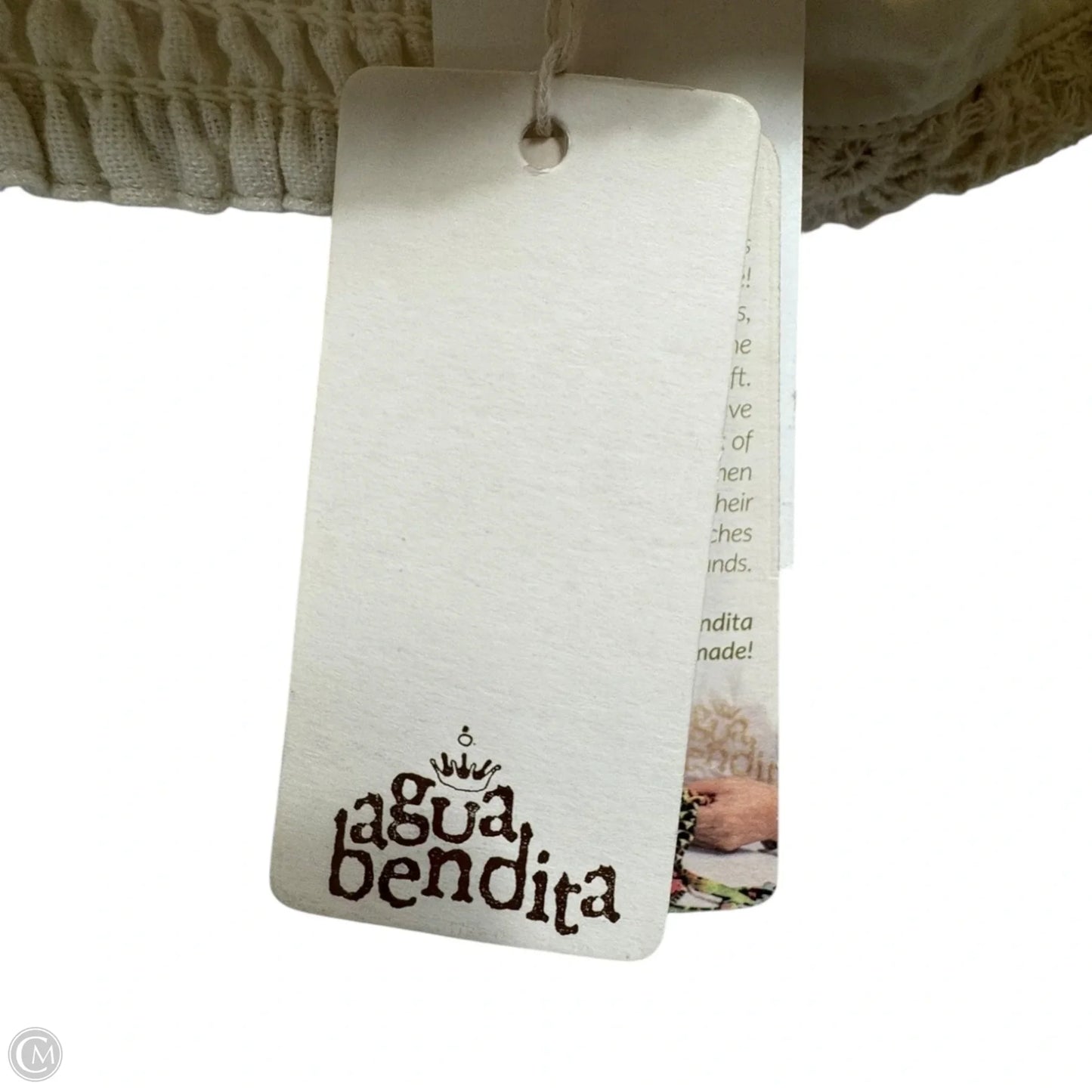 Kosia Jardim Linen-Blend Top By Agua Bendita In Cream, Size: M