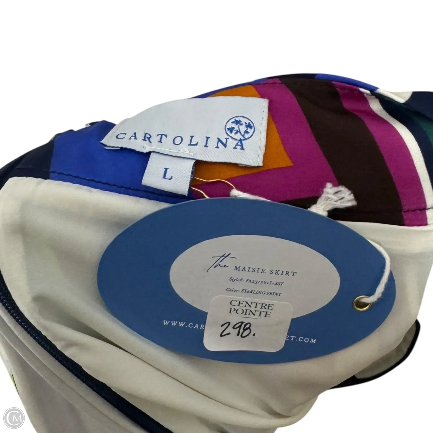 Maisie Skirt Mini & Short By Cartolina In Striped Pattern, Size: L