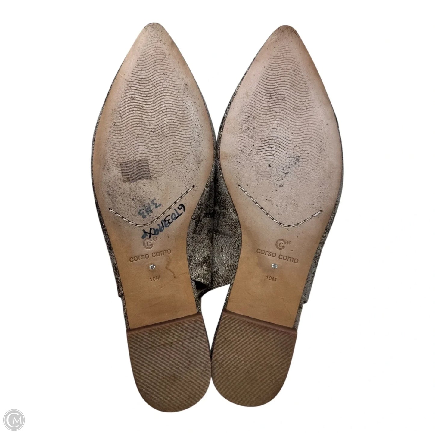 Jackey Slingback Flats By Corso Como In Gold, Size: 10