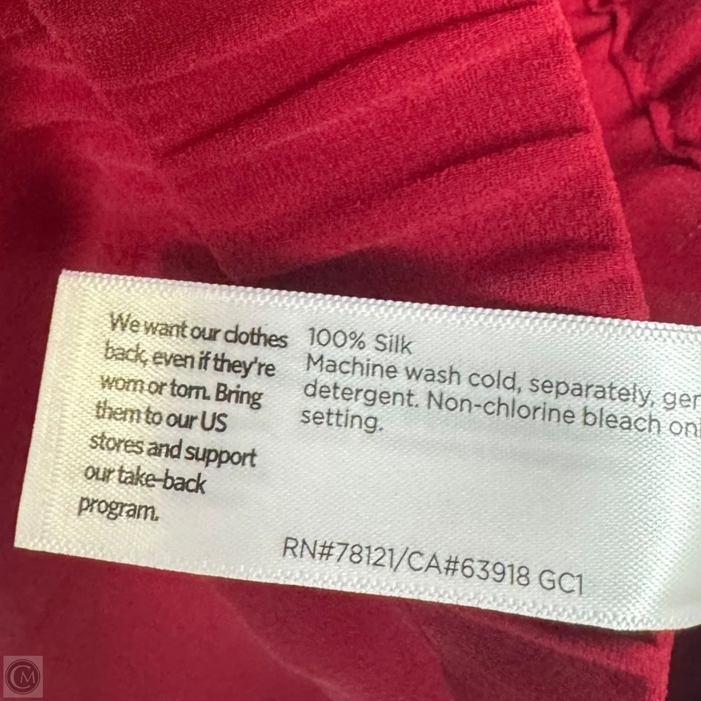 Silk Tapered Ankle Pants By Eileen Fisher In Red, Size: Xl