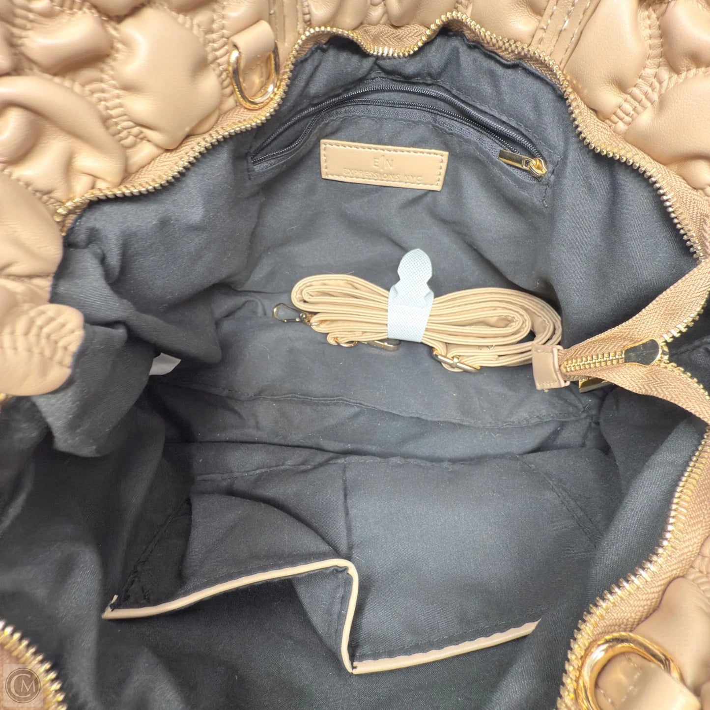 Bubble Quilted Tote By Expressions Studio, Size: Medium