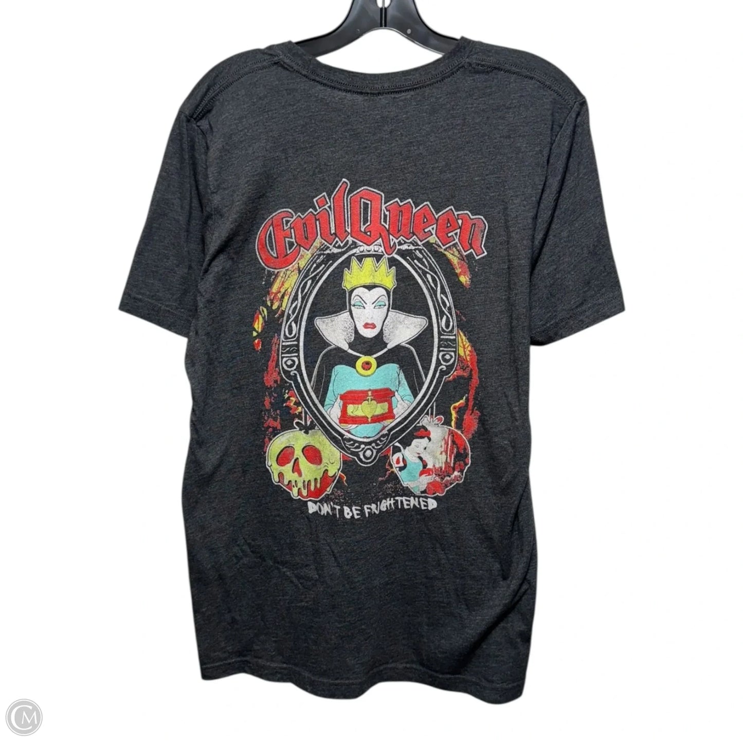 Evil Queen Top Short Sleeve Basic By Canvas In Grey, Size: L