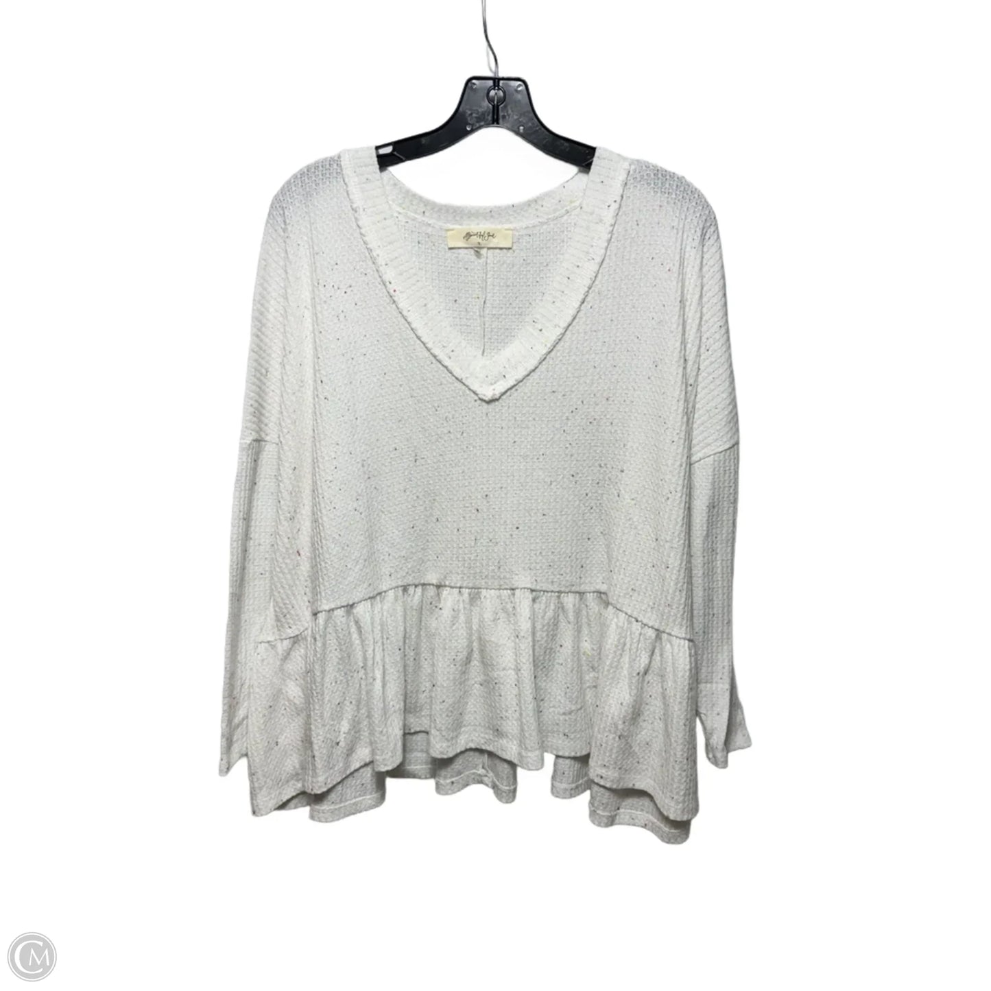 Top Long Sleeve By A Beautiful Soul In White, Size: Xl/X