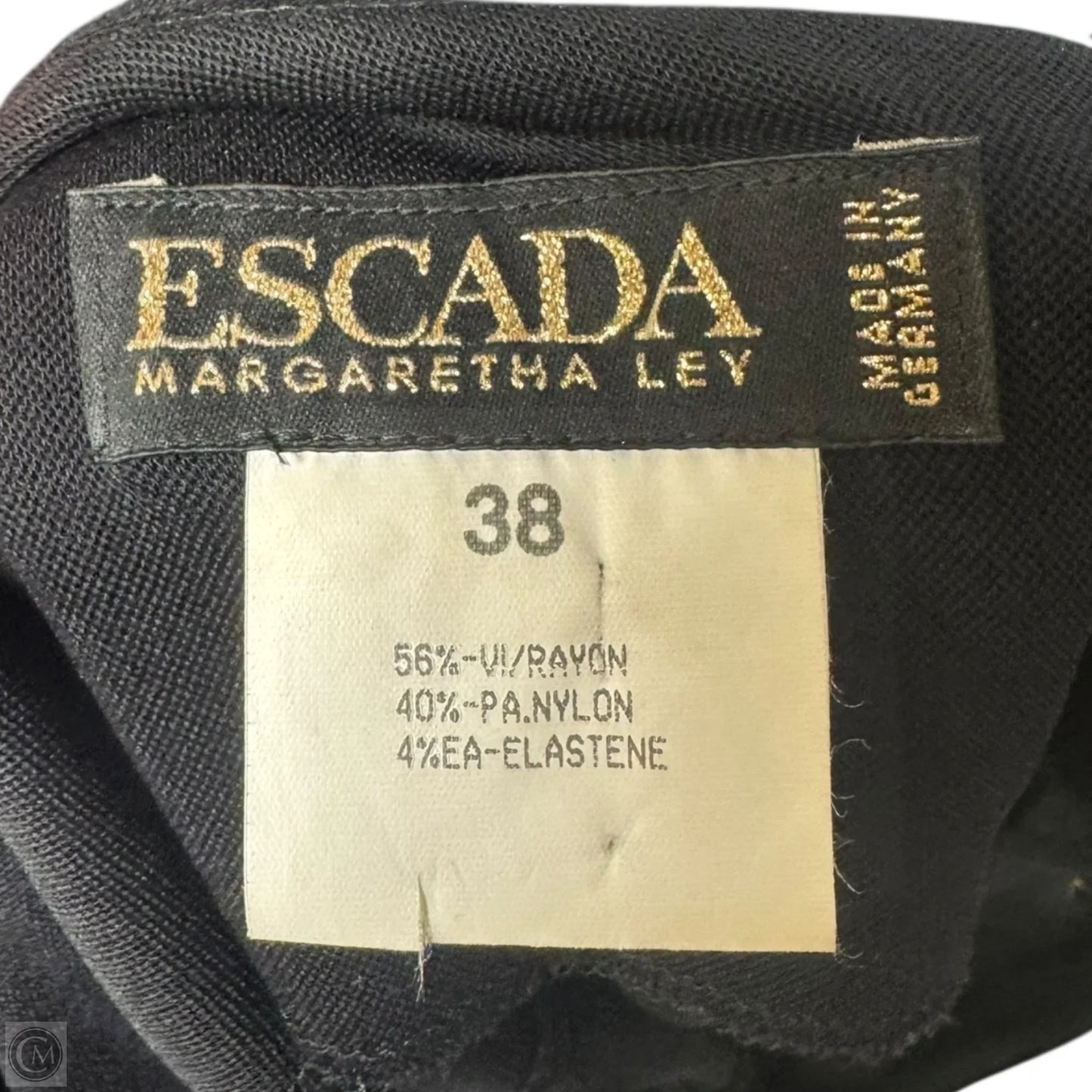 Sequin Embellished Dress Designer By Escada In Black, Size: M (38 EU)