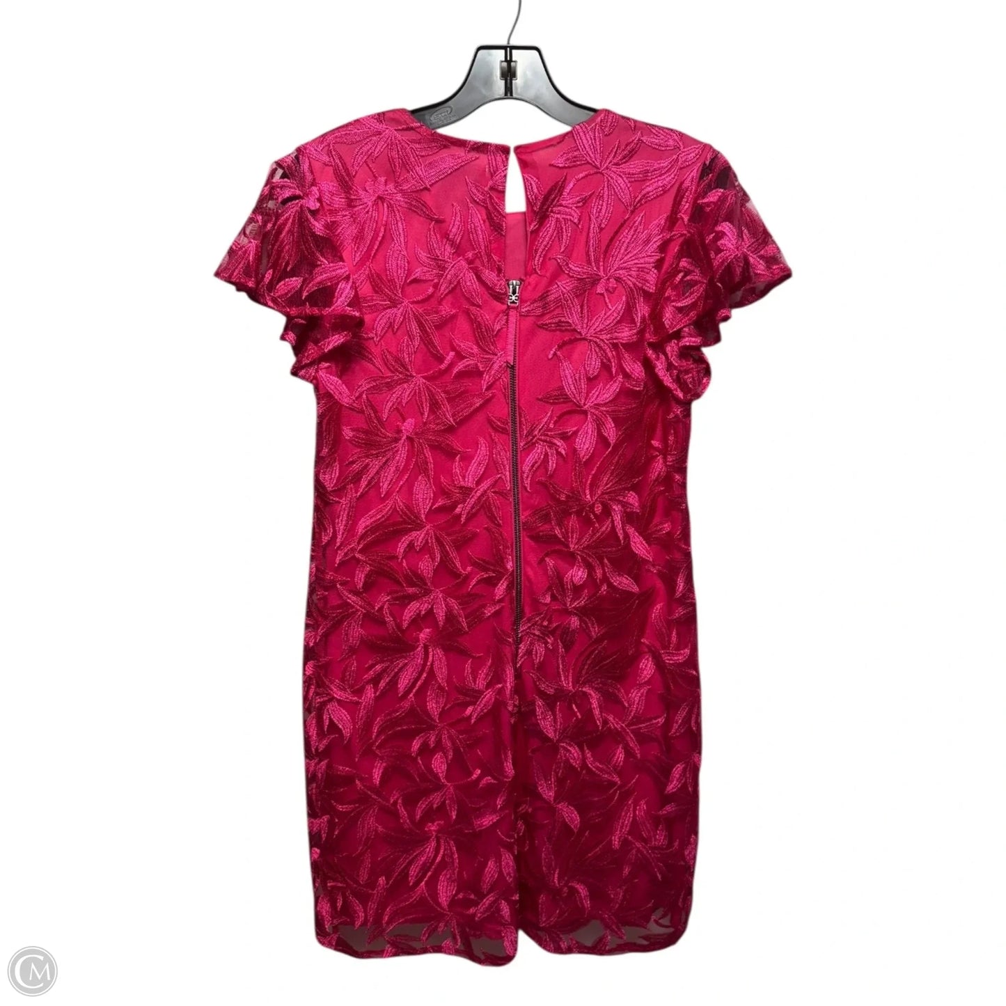 Leafy Embroidery Dress Party Short By Sam Edelman In Pink, Size: 6