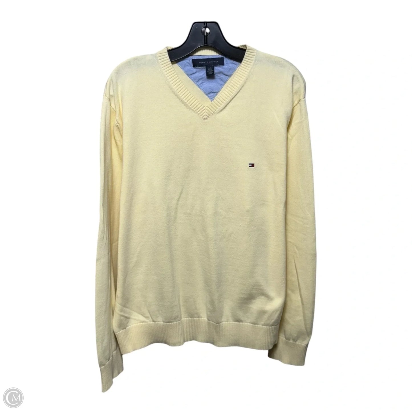 Sweater By Tommy Hilfiger In Yellow, Size: L
