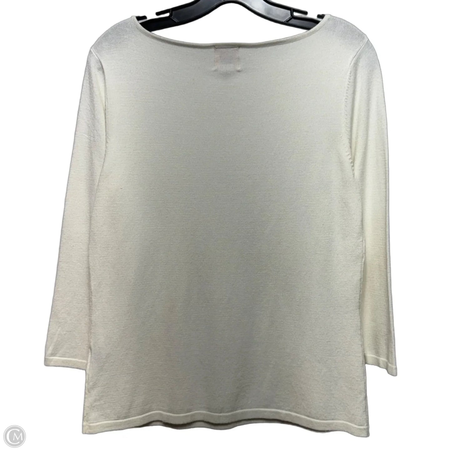 Top Long Sleeve By Ruby Rd In Cream, Size: Mp