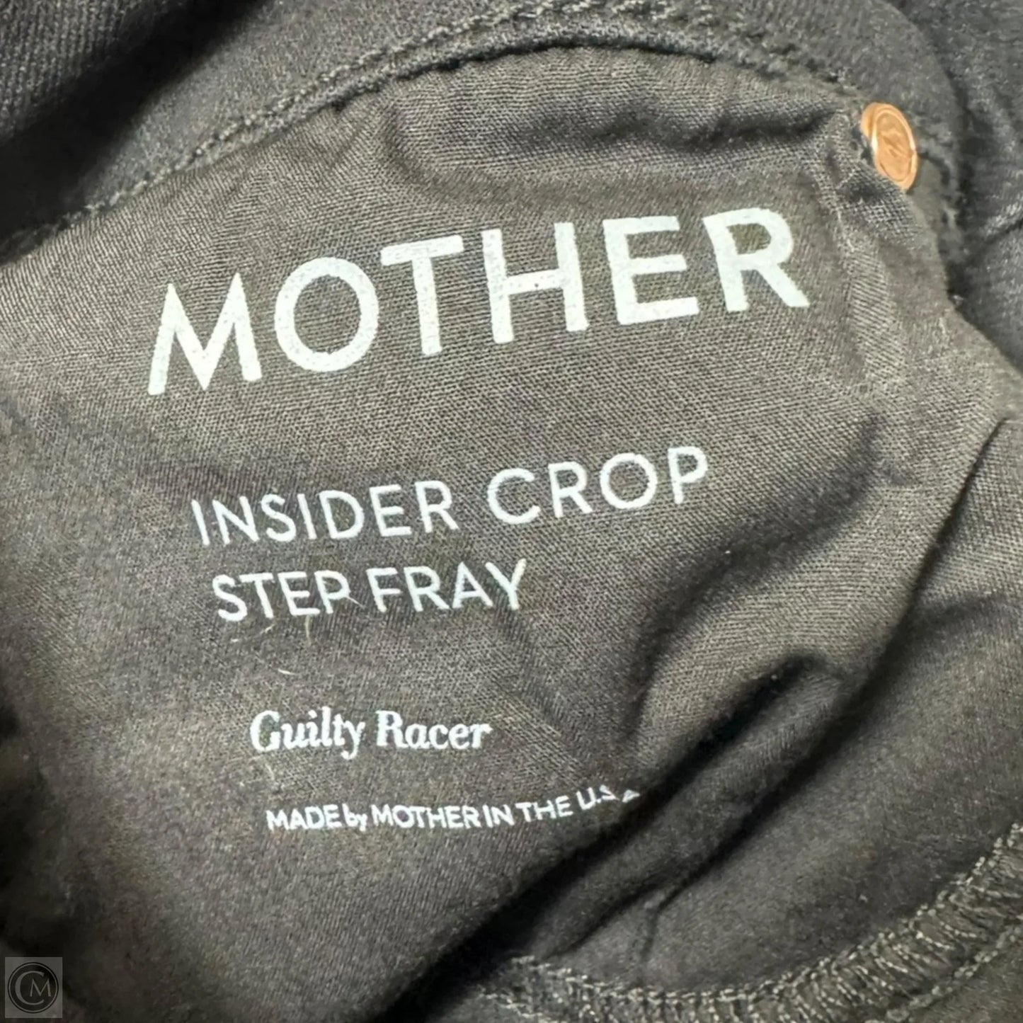 Insider Crop Step Fray Jeans By Mother In Guilty Racer, Size: 0 (25)