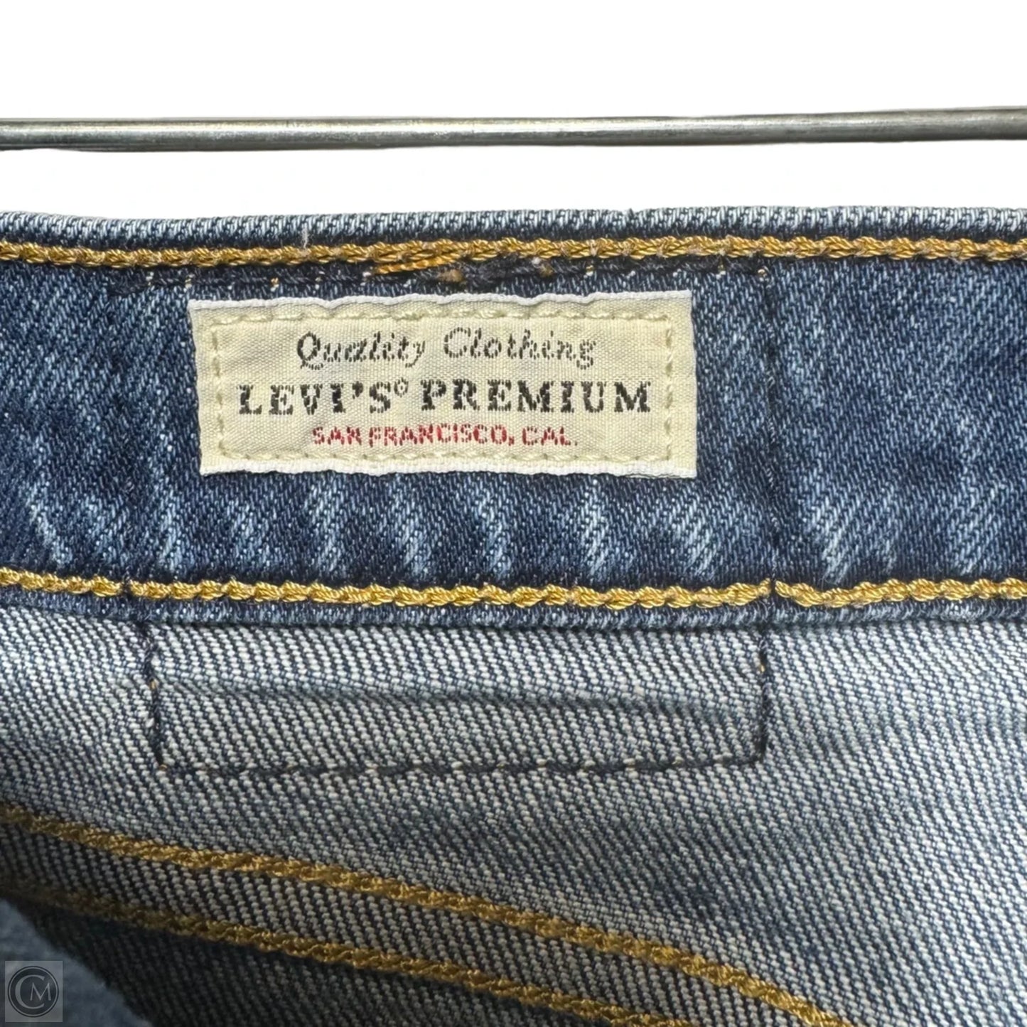 Ribcage Boot Jeans By Levis In Blue Denim, Size: 6/28