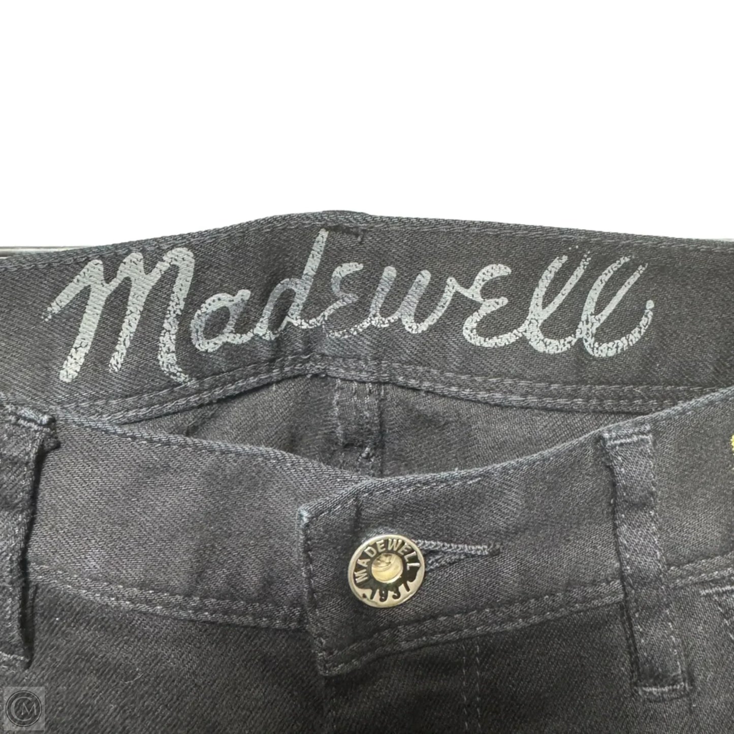 Jeans Straight By Madewell In Black, Size: 6/ 28x32