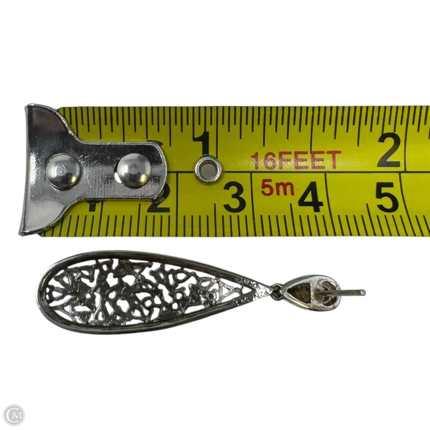 Teardrop Dangle Earrings Sterling Silver