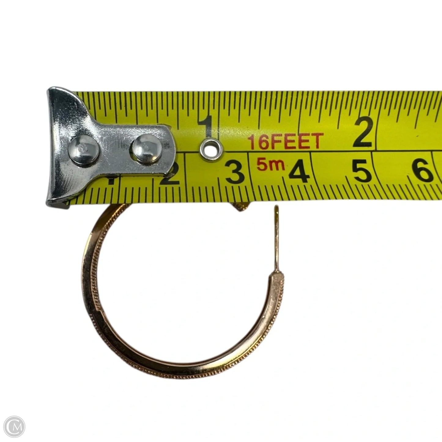 Bronze Diamanté Hoop Earrings Hoop