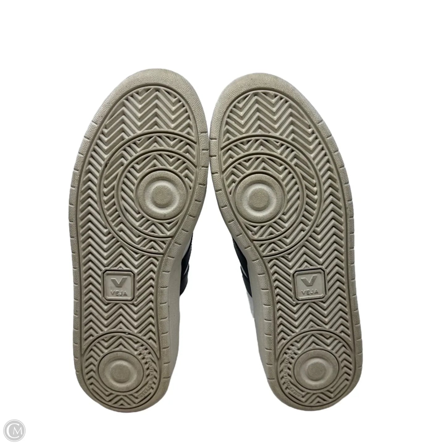 V-10 Leather Shoes Sneakers By Veja In Black & White, Size: 9