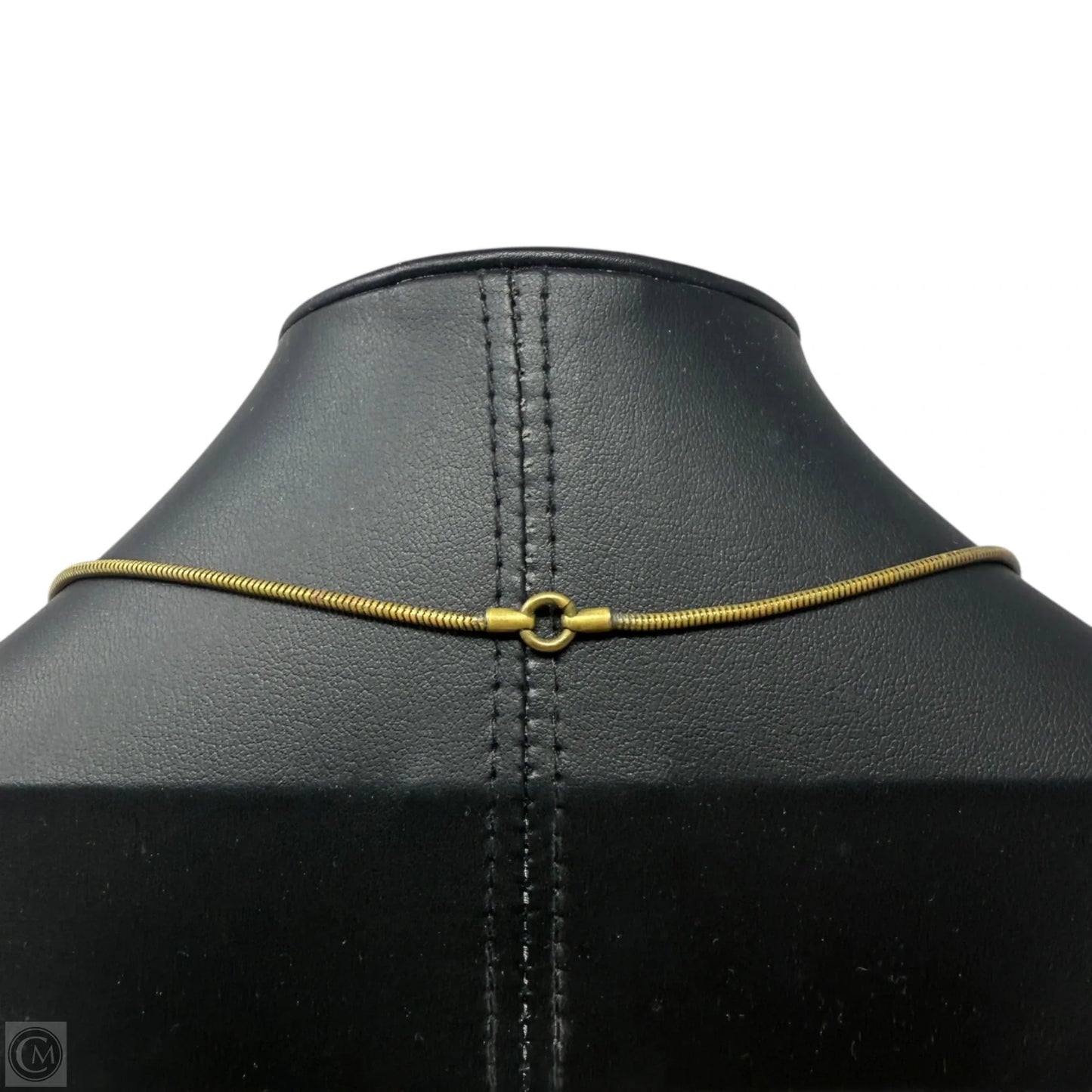 Layered Patina Metal Pendant Necklace By