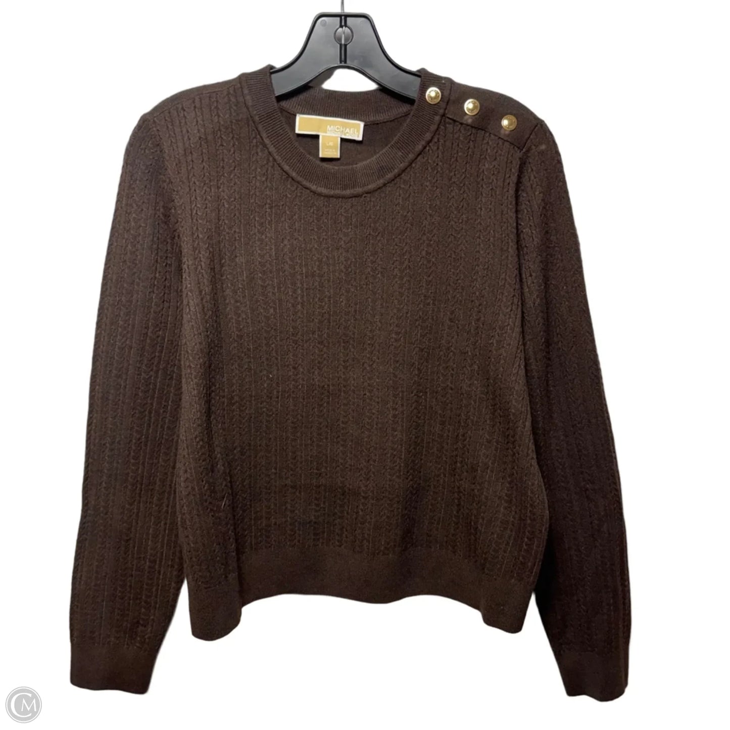 Sweater By Michael By Michael Kors In Brown, Size: L