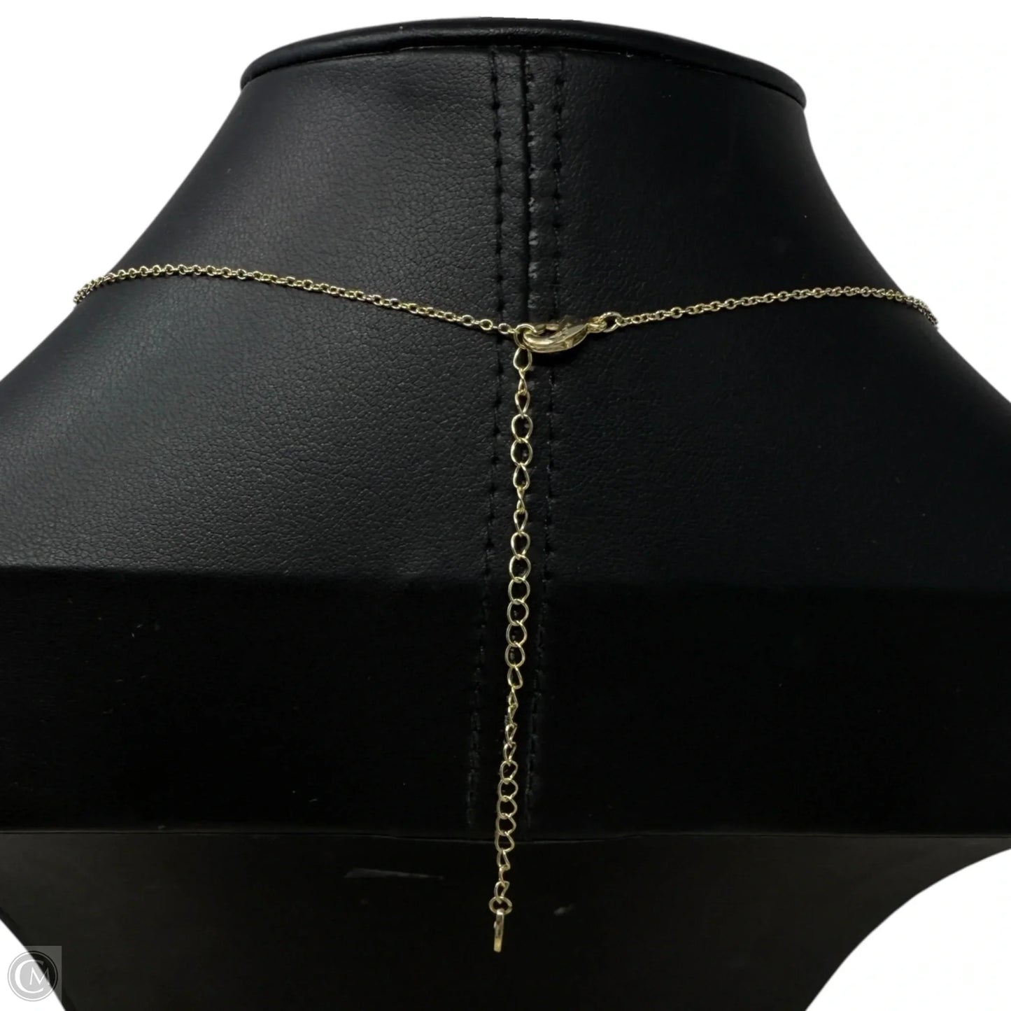 Gold Tone Tiny Butterfly Bar Necklace