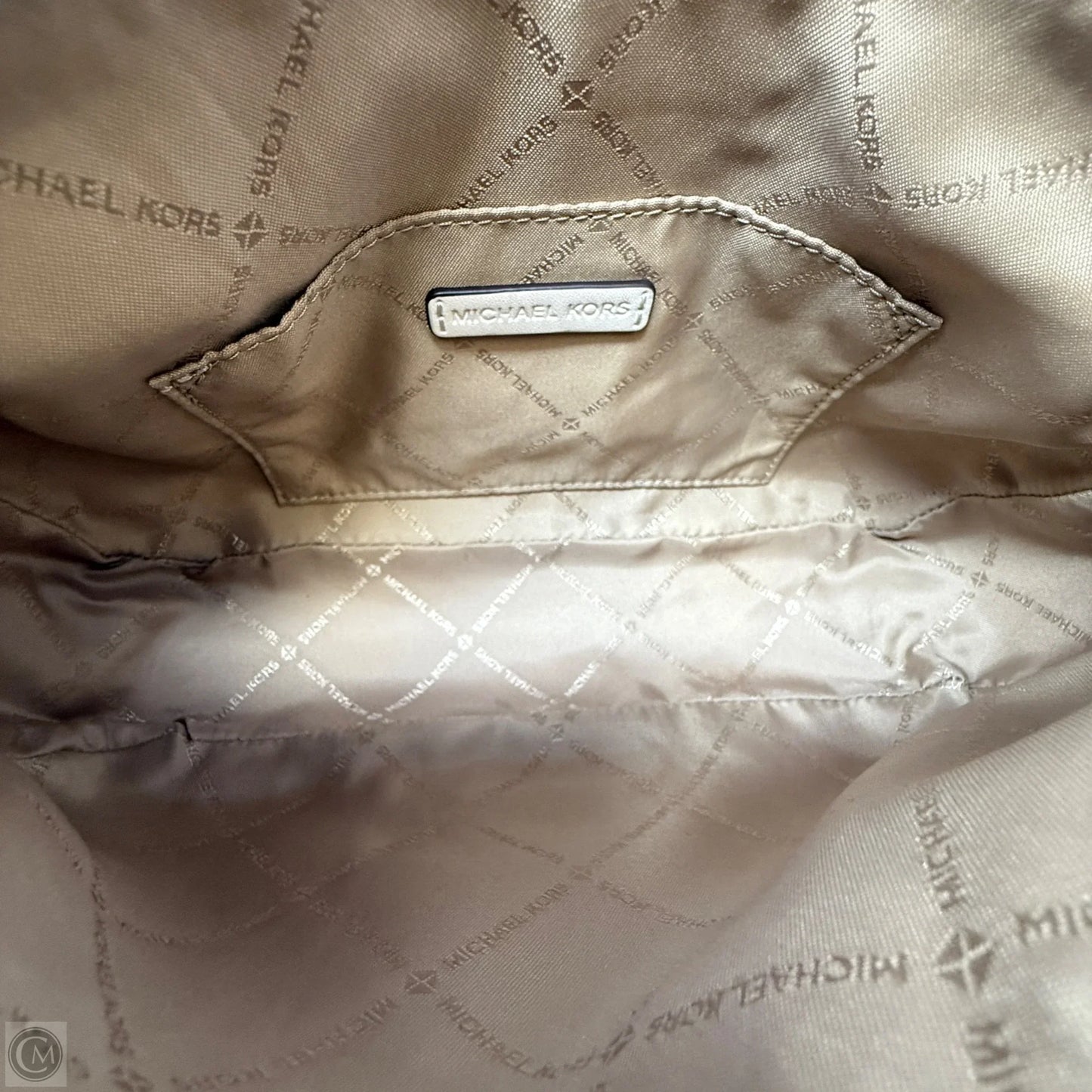 Carmela Shearling & Pebbled Leather Convertible Pouchette Crossbody Bag By Michael By Michael Kors, Size: Medium
