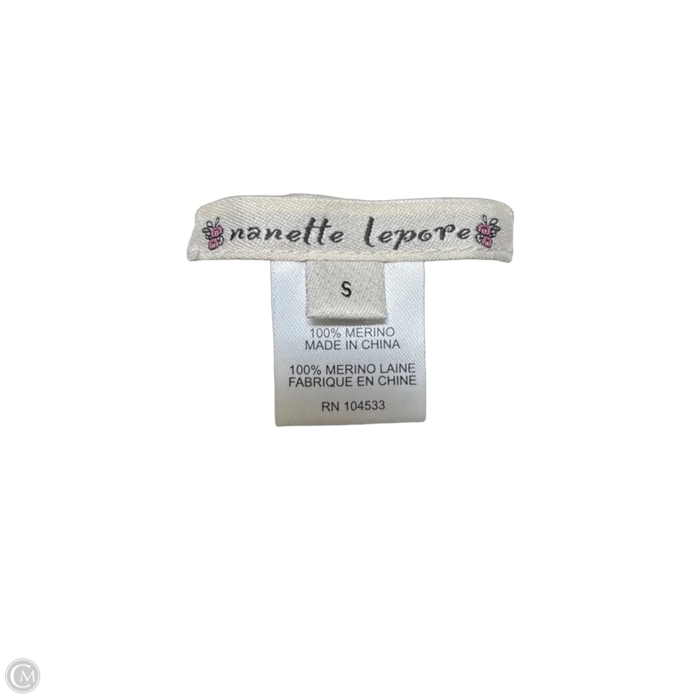 Merino Top Sleeveless By Nanette Lepore In Black & Cream, Size: S