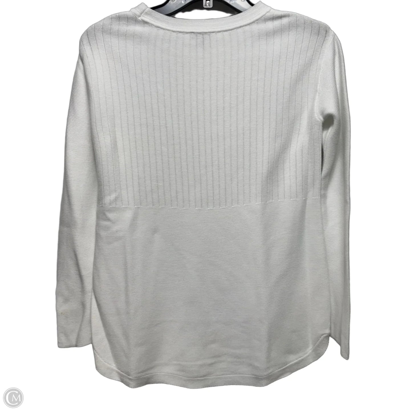 Top 3/4 Sleeve Basic By Talbots In White, Size: Sp