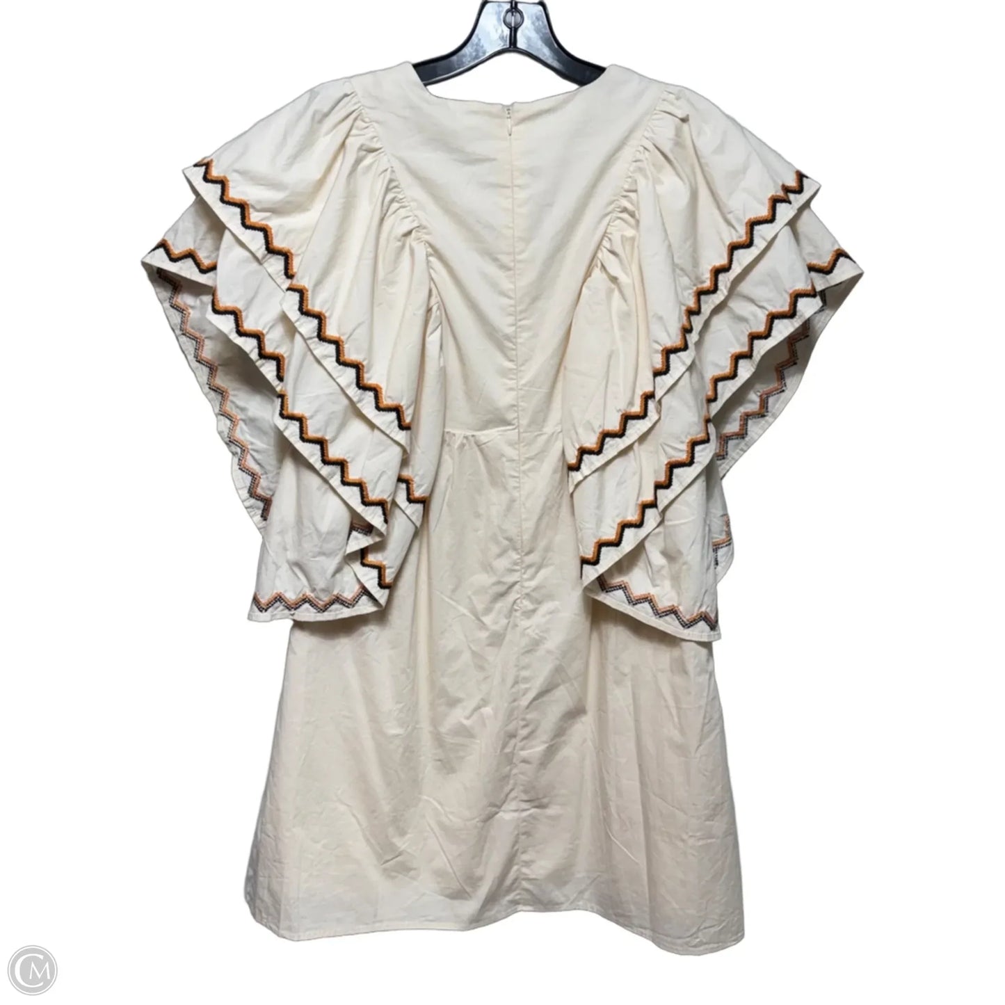 Anya Mini Dress By La Lavon In Cream, Size: M